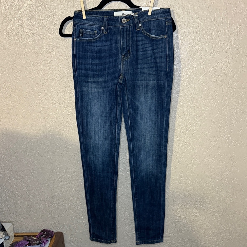KanCan Women's Skinny Jeans - Dark Blue